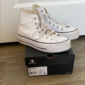Converse Classic White High-Tops Leather